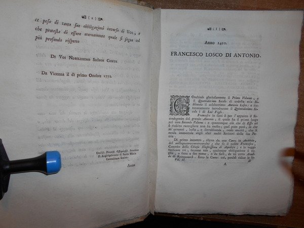 Biblioteca, e STORIA di quegli Scrittori così della Città come …