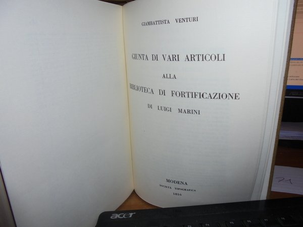 BIBLIOTECA ISTORICO-CRITICA DI FORTIFICAZIONE PERMANENTE.