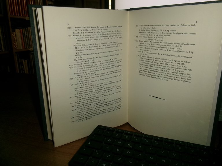 BIBLIOTECA ISTORICO-CRITICA DI FORTIFICAZIONE PERMANENTE. Libreria BRIGHENTI 1971