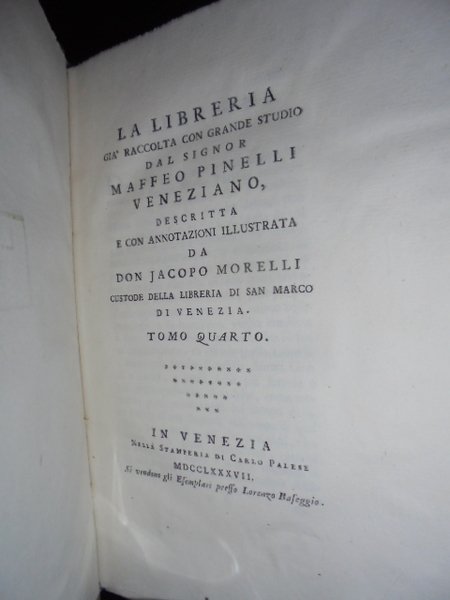 BIBLIOTECA MAPHEI PINELLII MAGNO IAM STUDIO COLECTA, DESCRIPTA ET ANNOTATIONIBUS …