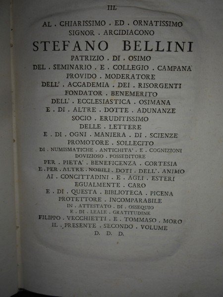 BIBLIOTECA PICENA O SIA NOTIZIE ISTORICHE DELLE OPERE E DEGLI …