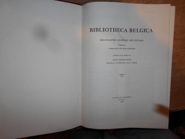 Bibliotheca Belgica. Bibliographie générale des Pays-Bas