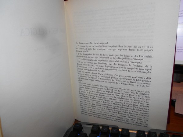 Bibliotheca Belgica. Bibliographie générale des Pays-Bas