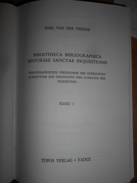 Bibliotheca Bibliographica Historiae Sanctae Inquisitionis