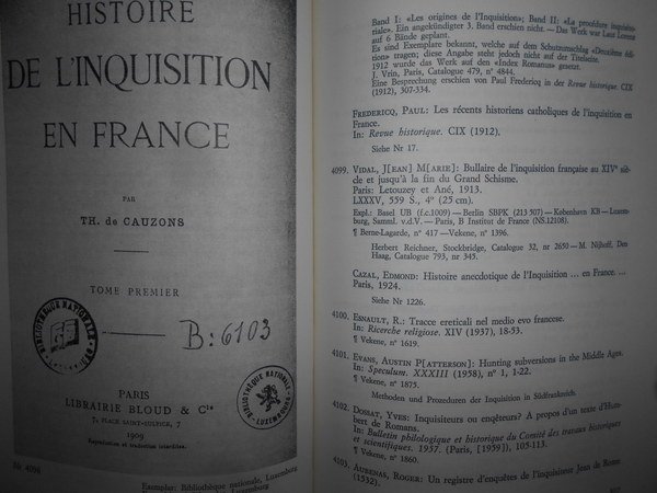 Bibliotheca Bibliographica Historiae Sanctae Inquisitionis