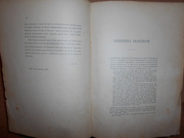 Bibliotheca Brasiliense: Catálogo annotado dos Livros sobre o Brasil, 1907. …