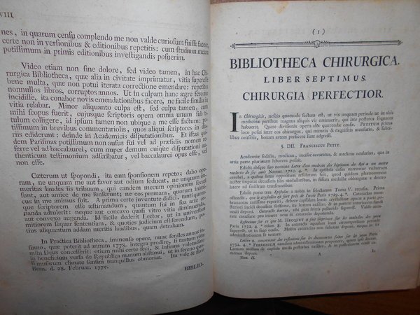 Bibliotheca Chirurgica qua scripta ad artem chirurgicam facientia a rerum …