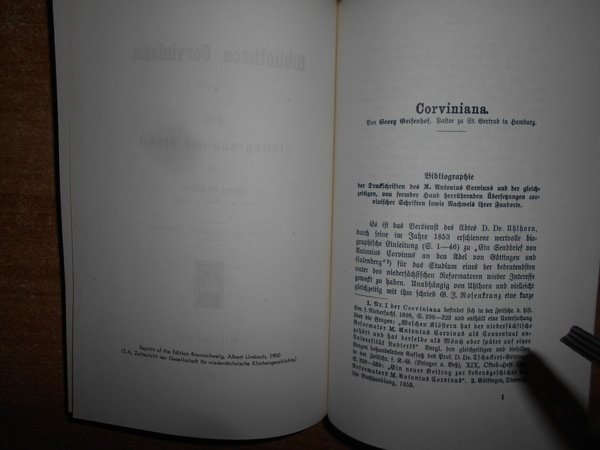 BIBLIOTHECA CORVINIANA. Bibliographie Studie