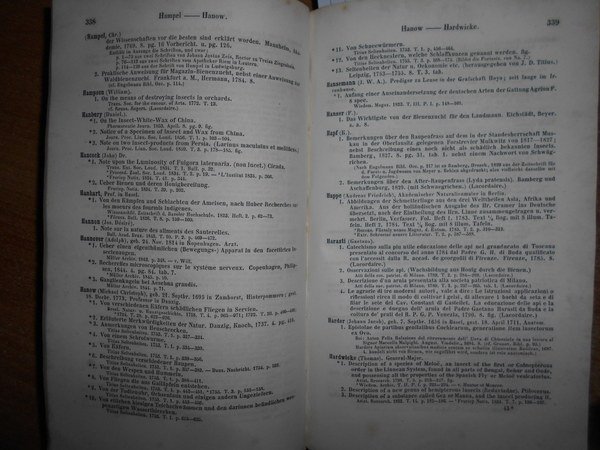 BIBLIOTHECA ENTOMOLOGICA. Die Litteratur uber das ganze gebiet der entomologie …
