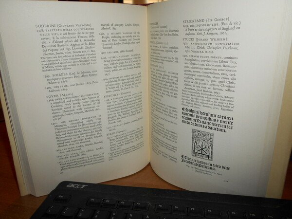BIBLIOTHECA GASTRONOMICA a Catalogue of Book and Documents on Gastronomy