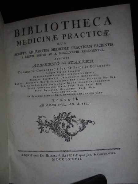 BIBLIOTHECA MEDICINAE PRATICAE QUA SCRIPTA AD PARTEM MEDICINAE PRACTICAM FACIENTIA …