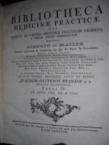 BIBLIOTHECA MEDICINAE PRATICAE QUA SCRIPTA AD PARTEM MEDICINAE PRACTICAM FACIENTIA …