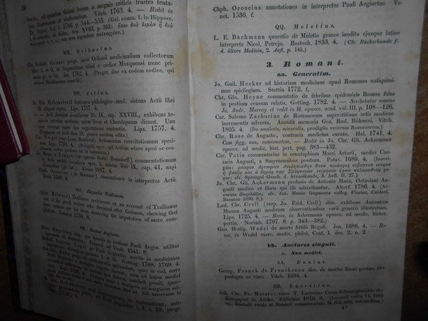 BIBLIOTHECA Medico-Historica sive catalogus Librorum Historicorum De Re Medica et …