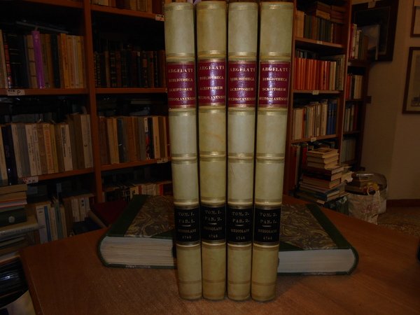 BIBLIOTHECA SCRIPTORUM MEDIOLANENSIUM. Seu Acta, et Elogia Virorum Omnigena Eruditione …