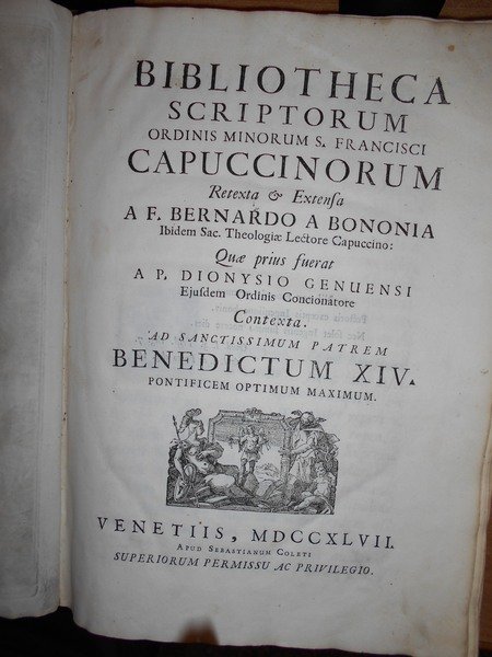 BIBLIOTHECA Scriptorum Ordinis Minorum S. Francisci Capuccinorum retexta & extensa. …