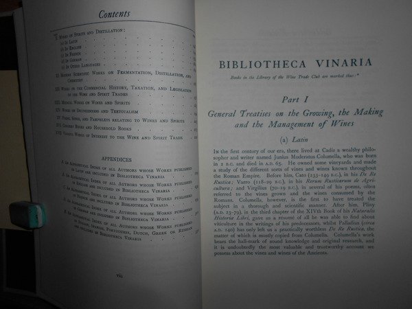 BIBLIOTHECA VINARIA