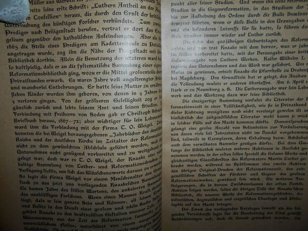 Bibliothek Knaake. Katalog der Sammlung von Reformationsschriften des Begrunders der …