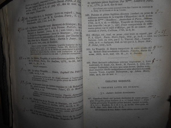 Bibliothèque DRAMATIQUE de Monsieur De SOLEINNE