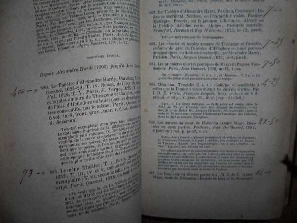 Bibliothèque DRAMATIQUE de Monsieur De SOLEINNE
