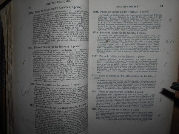 Bibliothèque DRAMATIQUE de Monsieur De SOLEINNE