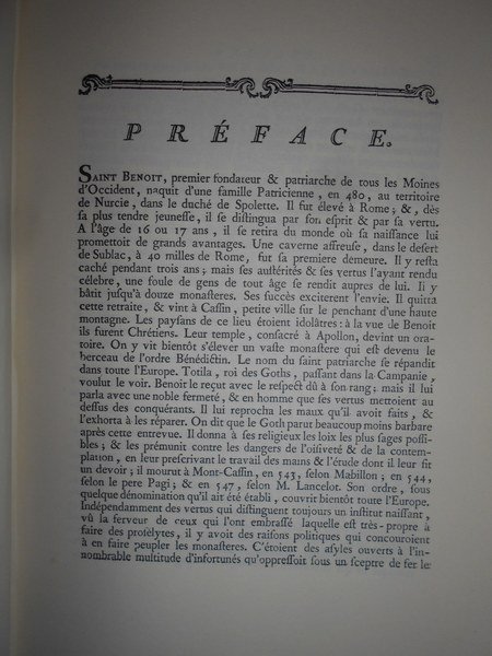 BIBLIOTHEQUE Générale des écrivains de l' Ordre de Saint Benoit