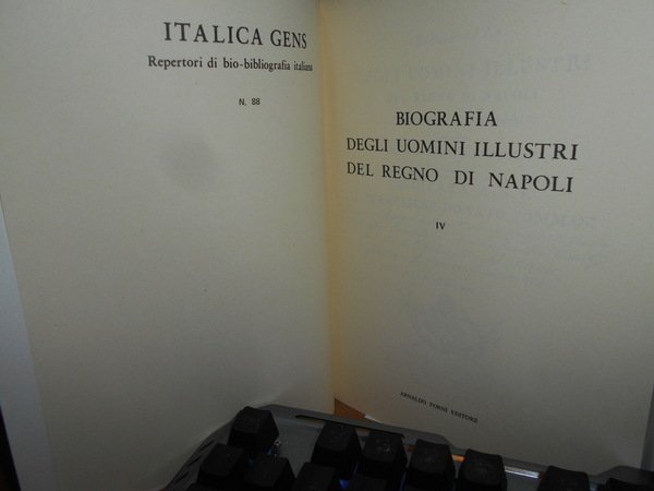 BIOGRAFIA degli Uomini Illustri del Regno di Napoli