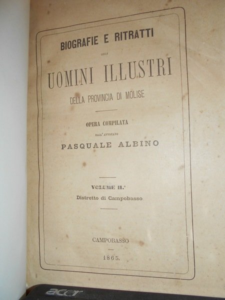 Biografie e Ritratti degli Uomini Illustri della Provincia di Molise