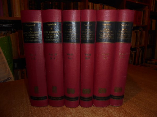 Biographisch-literarisches Handwörterbuch zur Geschichte der exacten Wissenschaften