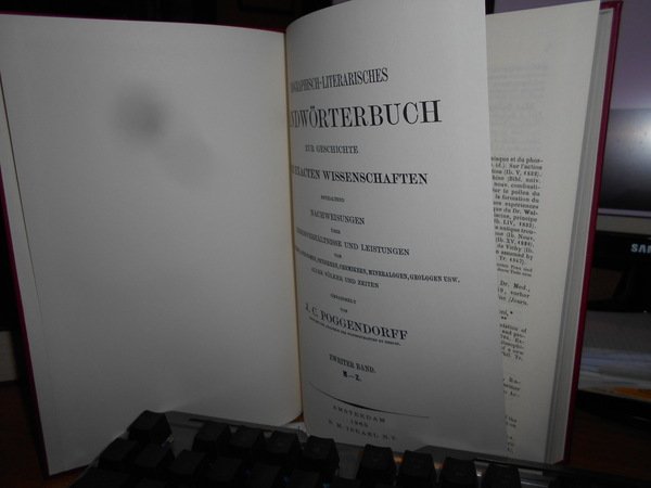 Biographisch-literarisches Handwörterbuch zur Geschichte der exacten Wissenschaften