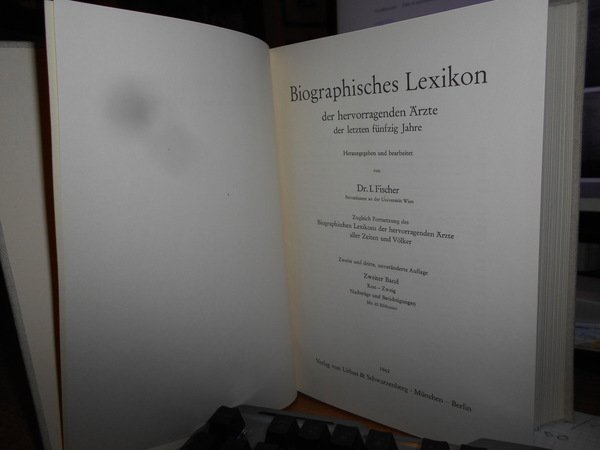 Biographisches Lexikon der hervorragenden Ärzte aller Zeiten und Völker