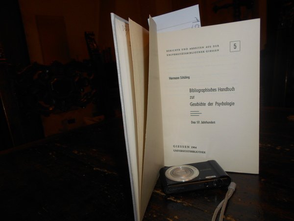 Bliographisches handbuch zur geschichte der psychologie