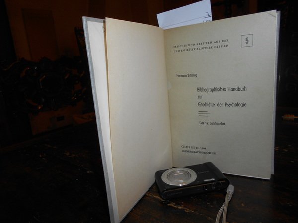 Bliographisches handbuch zur geschichte der psychologie