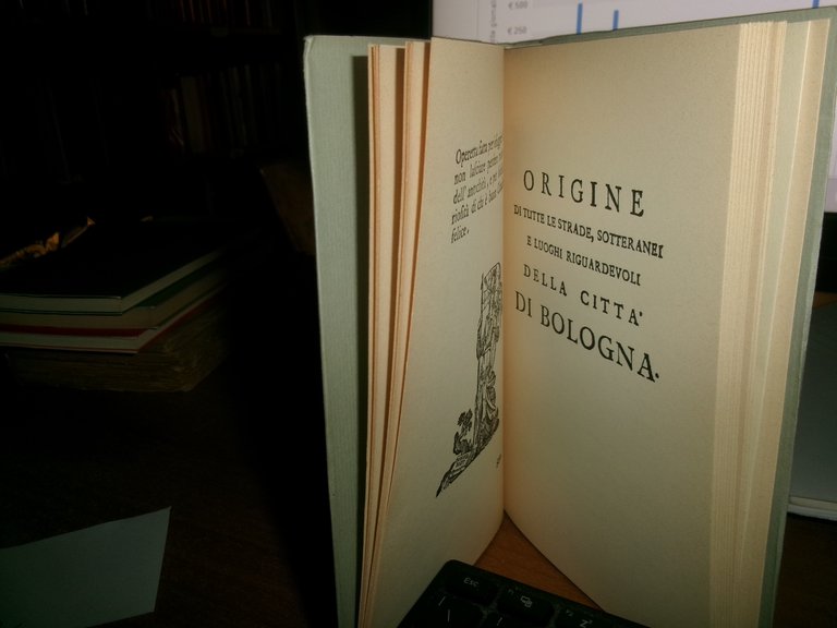 (Bologna) CIRO LASAROLLA. Origine di tutte le strade sotterranei e …