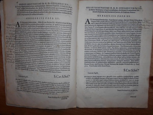 (Bologna) CONCESSIONES, brevia, ac alia indulta summorum Pontificorum civitati Bononiae …