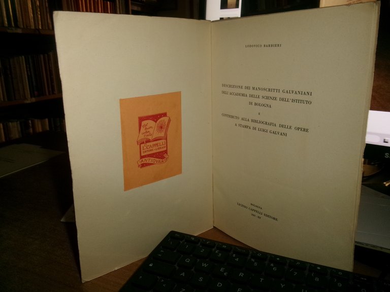 (BOLOGNA) Descrizione dei manoscritti Galvaniani dell' Accademia delle Scienze... | Immagine Gallery 5