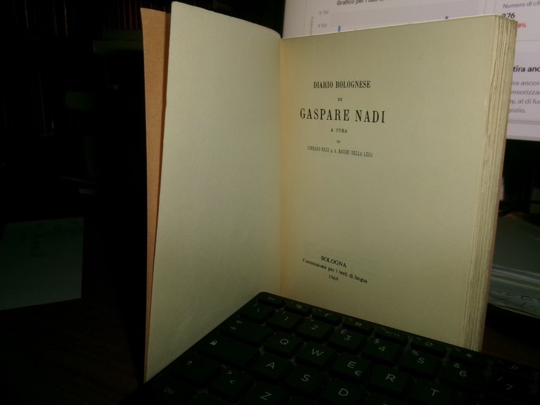 (Bologna) Diario Bolognese di Gaspare Nadi a cura di C.Ricci …
