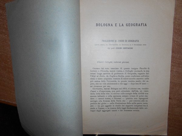 BOLOGNA E LA GEOGRAFIA