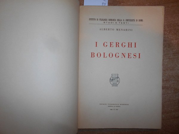 (Bologna) I GERGHI BOLOGNESI