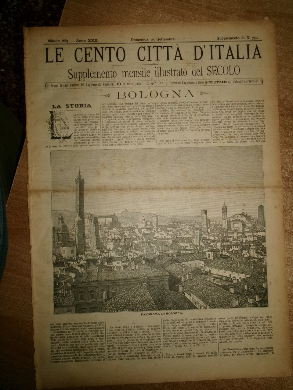 (Bologna) LE CENTO CITTA' D' ITALIA supplemento mensile illustrato del … | Immagine principale