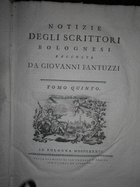 (Bologna) Notizie degli Scrittori bolognesi