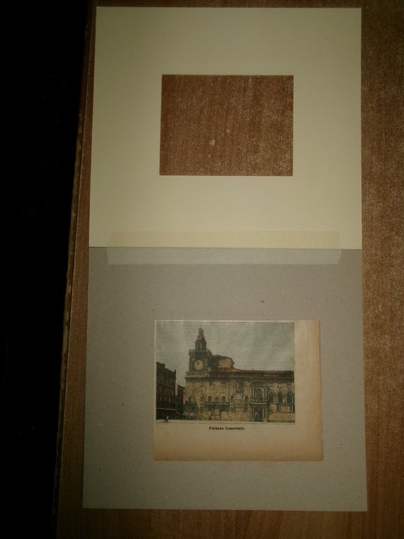(BOLOGNA) PALAZZO COMUNALE. Stampa originale d' epoca 1887 colorata a …