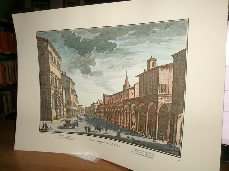 (Bologna) PIO PANFILI Strada Maggiore in Bologna (Stampa anastatica) circa …