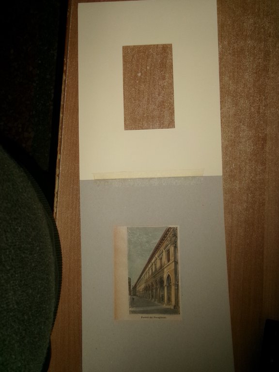 (BOLOGNA) PORTICI del PAVAGLIONE originale d' epoca 1887 colorata a …