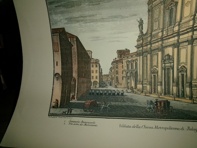 (Bologna) PIO PANFILI. VEDUTA della Chiesa METROPOLITANA di BOLOGNA - …