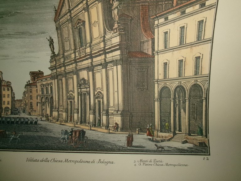 (Bologna) PIO PANFILI. VEDUTA della Chiesa METROPOLITANA di BOLOGNA - …