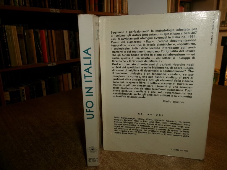 Boncompagni-Conti-Lamperi... UFO IN ITALIA l' ONDATA del 1954... 2 volumi …