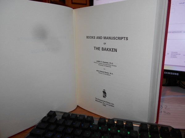 Books and Manuscripts of The BAKKEN.