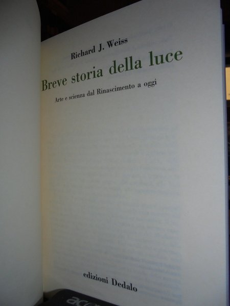 Breve storia della luce. Arte e scienza dal Rinascimento a …