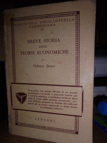 Breve storia delle teorie economiche