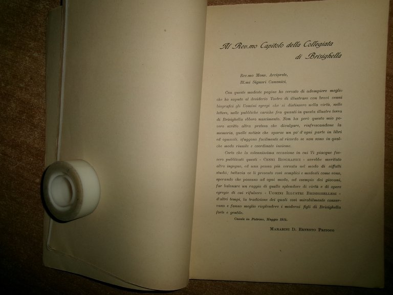 (Brisighella) CENNI BIOGRAFICI di UOMINI ILLUSTRI BRISIGHELLESI MARABINI ERNESTO
